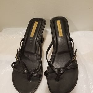 Black dress sandals size 7. Never worn.